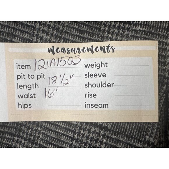 Banana Republic Size 4 Plaid Wool Blend Skirt Gray Black White - Picture 6 of 12